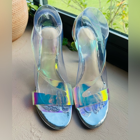 Nine West Iridescent Ilene Dress Sandals Size 8.5 - Picture 3 of 10